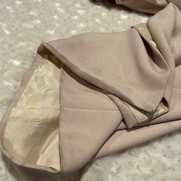 Bella Diosa Collection Vintage 90'S Maxi Dress Beige Beaded Sheer Accent Size 12 - Picture 12 of 16